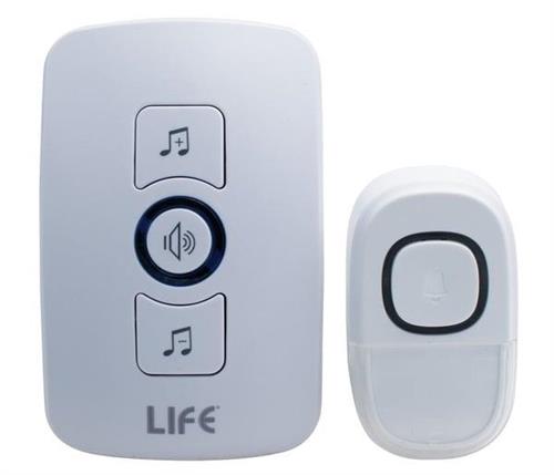 CAMPANELLO WIRELESS C/PULSANTE IP44 CR2032 CON PORTANOME