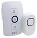 CAMPANELLO WIRELESS C/PULSANTE IP44 CR2032 CON PORTANOME