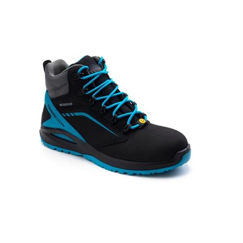 CALZATURA ALTA STREIF S3 WR NERO/AZZURRO OTTANIO ESD TG 40