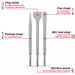 SUPERPROMO SET DI SCALPELLI SDS PLUS EXPERT 3 PEZZI 250MM