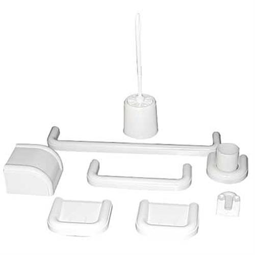 SET 8 PEZZI ACCESSORI BAGNO LINEA BELLA ABS - OFFERTA!