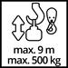Einhell 2255145 - Paranco elettrico TC-EH 500-18